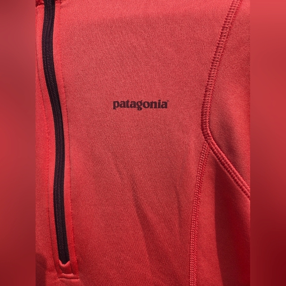 Patagonia Sweatshirt Coral Quarter-Zip Fleece New Without Tag - Picture 6 of 6